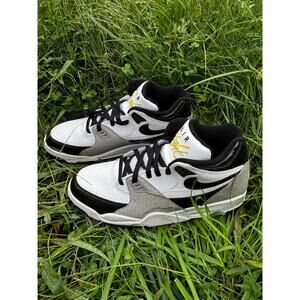 Nike Air Light Retro Basketball Shoes White Black Grey Yellow Men’s Size 13